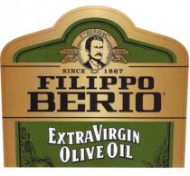 FILIPPO BERIO EXTRA VIRGIN OLIVE OIL F.PO BERIO & C° TRADE MARK SINCE 1867