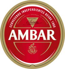 AMBAR CERVECEROS INDEPENDIENTES DESDE 1900 TRADITIONALLY BREWED IN ARAGON ORIGINAL
