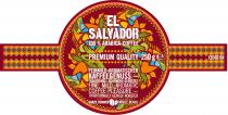 EL SALVADOR 100% ARABICA COFFEE PREMIUM QUALITY FEINMILD AROMATISCHER KAFFEEGENUSS TRADITIONELL SCHONEND GERÖSTET FINE MILD AROMATIC COFFEE PLEASURE TRADITIONALLY GENTLY ROASTED GANZE BOHNEN WHOLE BEANS