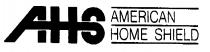 AHS AMERICAN HOME SHIELD