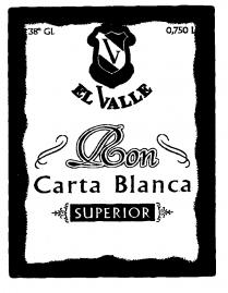 EL VALLE 38& 0,750L V Ron Carta Blanca SUPERIOR