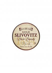 PRODUCT OF CZECH REPUBLIC AGED 10 YEARS GOLD SLIVOVITZ Plum Brandy