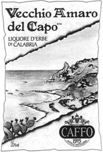 Vecchio Amaro del Capo LIQUORE D'ERBE DI CALABRIA CAFFO 1915