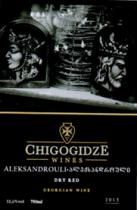 CHIGOGIDZE WINES ALEKSANDROULI-ალექსანდროული DRY RED GEORGIAN WINE 2015