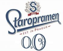SAP 1869 Staropramen EST. IN PRAGUE 0.0 %