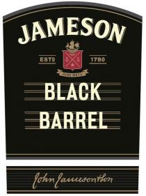 JAMESON BLACK BARREL ESTD 1780 SINE METU John Jameson & Son