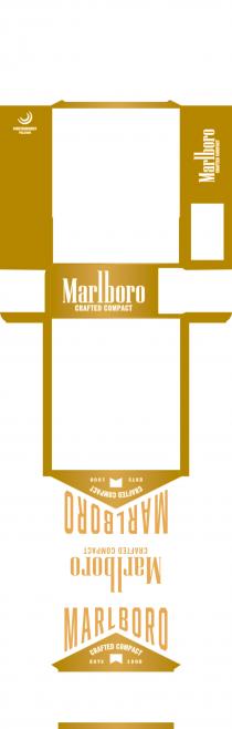 Marlboro CRAFTED COMPACT RECESSED FILTER ESTD 1908