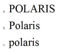 POLARIS Polaris polaris