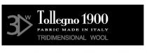 3W Tollegno 1900 FABRIC MADE IN ITALY TRIDIMENSIONAL WOOL