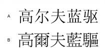 高尔夫蓝驱 高爾夫藍驅