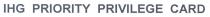 IHG PRIORITY PRIVILEGE CARD