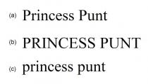 Princess Punt PRINCESS PUNT princess punt