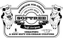 PREMIUM ICE-CREAM ORGANIC MILK SOFTREE Soft icecream Est. 13 S DELICIOUS DAY! S 1 CREATING A NEW SOFT ICE-CREAM CULTURE