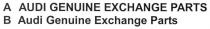 AUDI GENUINE EXCHANGE PARTS Audi Genuine Exchange Parts