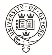 UNIVERSITY OF OXFORD DOMI NVS ILLV MINA TIO MEA