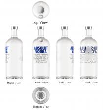 Top View UT KA Right View ABSOLUT VODKA Front View AB VO Left View A. Back View Bottom ViewOne source. One community. One Superb vodka. Crafted in the village of Ahus, Sweden. Absolut Since 1879