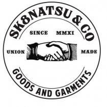 SK8NATSU & CO SINCE MMXI UNION MADE GOODS AND GARMENTS