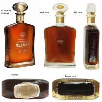 3D view of the front METAXA ANGELS’ TREASURE back view MERAXA side view S Metaxa top view bottom view