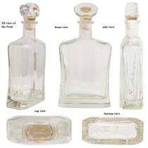3D view of the front front view side view S.Metaxa top view bottom view