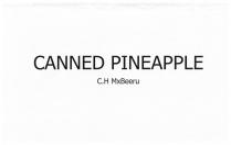 CANNED PINEAPPLE C.H MxBeeru