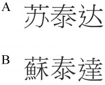 蘇泰達 苏泰达