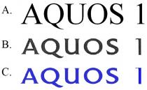 AQUOS 1 AQuOS 1