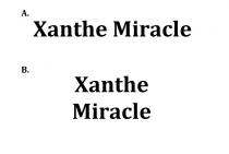 Xanthe Miracle