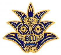 100% DE AGAVE TEQUILA BLU REPOSADO 38% ALC/VOL 700 ML