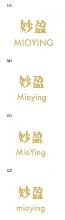 MIOYING Mioying MioYing mioying 妙盈