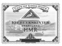 CAPE OF GOOD HOPE POSTAGE ONE SHILLING CAPE OF GOOD HOPE RIEBEEKSRIVIER SWARTLAND HMR AR