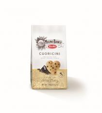 MULINO BIANCO Barilla CUORICINI CHOCOLATE CHIP HEART-SHAPED COOKIE PREMIUM Italian Bakery NET WT 5.29 OZ(150 ge) PRODUCT OF ITALY