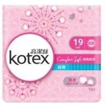19cm kotex Comfort Soft 高潔絲 日用 極緻綿柔 超薄 緻柔 親膚呵護 13片