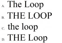 The Loop THE LOOP the loop THE Loop