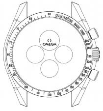 60 65 70 75 80 85 90 100 110 120 130 140 150 160 170 180 190 200 220 240 260 280 300 TACHYMETRE BASE 1000 OMEGA