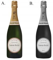 LP ICH DIEN BY APPOINTMENT TO H.R.H. THE PRINCE OF WALES PURVEYORS OF CHAMPAGNE CHAMPAGNE LAURENT PERRIER Laurent-Perrier LA CUVEE CHAMPAGNE Laurent-Perrier MAISON FONDEE 1812 BRUT