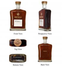Aπo TO 1888 S. Metaxa Private RESERVE Aπo TO 1888 Aπo TO 1888 METAXA THE ORIGINAL GREEK SPIRIT Private RESERVE Front View S. Metaxa Aπo TO 1888 METAXA THE ORIGINAL GREEK SPIRIT Private RESERVE Perspective View Aπo TO 1888 Top View Bottom View Aπo TO 1888 S. Metaxa Private RESERVE METAXA Back View