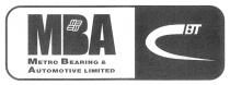 MBA METRO BEARING & AUTOMOTIVE LIMITED CBT