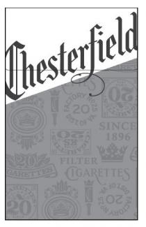 Chesterfield RET TES GARETTEES A20 FACTORY No. 25 DIST. OF VA. SINCE 1896 KS FILTER