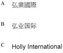 Holly International 弘業國際 弘业国际