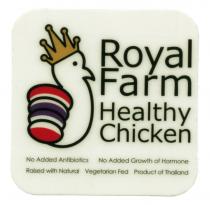 Royal Farm Healthy Chicken No Added Antibiotics No Added Growth of Hormone Raised with Natural Vegetarian Fed Product of Thailand