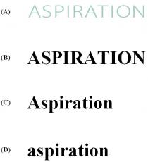 ASPIRATION Aspiration aspiration