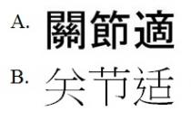關節適 关节适