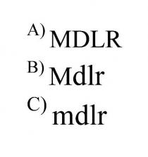 MDLR Mdlr mdlr
