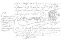 BERLUTI 1895 Sigue alcverey uout les uerties boulraclaules uour ue fcauois Defe Re qws par wuy luuge.ee ou lle ll Juse alausun le a Juru b ar le we ulaigue yue a Recu b b Coppie Segeuie Lu ceuwe peree cu 'olo Ri cluy ee Lo pertieo Mic Minu m b Recu Leido uculer Laequis tcou utcouue au escullon tuol ayfolit du C Ju treu derd lorn Tou curtre fcequeurially rescru fail Le 28 1771 M Cruwro