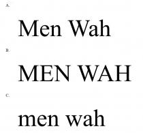 Men Wah MEN WAH men wah