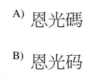 恩光碼 恩光码