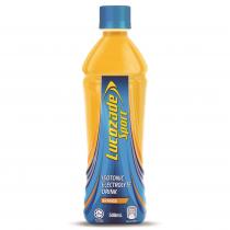 Lucozade Sport ISOTONIC ELECTROLYTE DRINK ORANGE MALAYSIA HALAL MS 1500:2009 1 001-07/2014 500mL Energy 135kcal 7% Based on 2000kcal