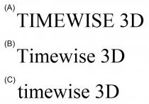 TIMEWISE 3D Timewise timewise