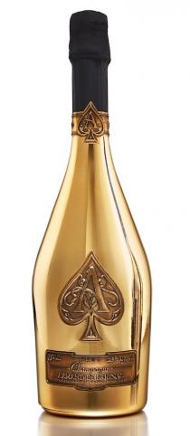 A, 750 ML BRUT CHAMPAGNE, 12.5% ALC.VOL., ARMAND DE BRIGNAC, ELABORE PAR ARMAND DE BRIGNAC-REIMS-FRANCE PRODUCT OF FRANCE