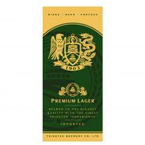 BIERE BEER CERVEZA 1903 PREMIUM LAGER BREWED TO THE HIGHEST QUALITY WITH THE FINEST SELECTED INGREDIENTS IMPORTED TSINGTAO BREWERY CO., LTD.